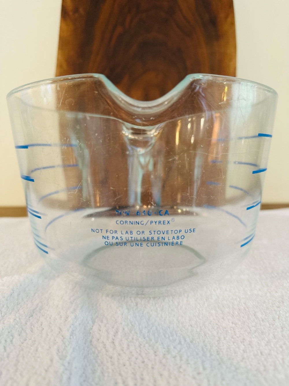 Pyrex M-640-CA 8 Cup Glass Measuring Cup Corning Blue Corning